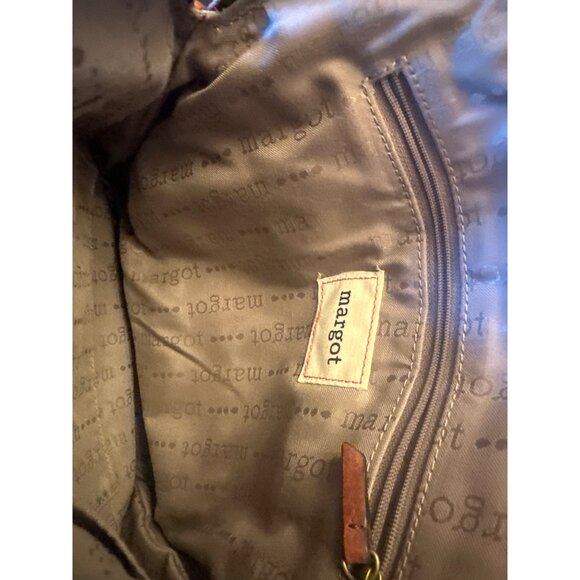 Margot Brown Leather Backpack Purse Adjustable Straps & Zippered Compartments - Picture 6 of 7